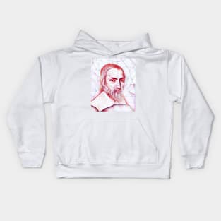 Nicolas Claude Fabri de Peiresc Portrait | Nicolas Claude Fabri de Peiresc Artwork | Line Art Kids Hoodie